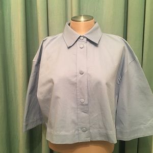 LIQUIDATION SALE * ZARA cropped covered buttons jacket size XL